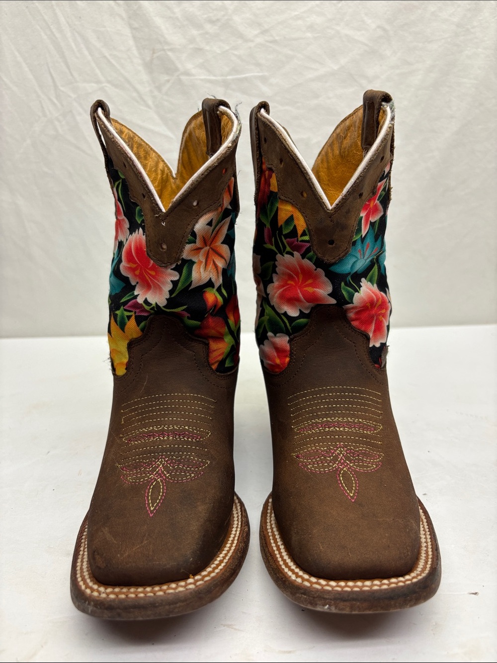 Double R western floral boots, size 8.5 toddler girl